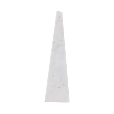 14 Pompano Small Beige And White Marble Pyramid