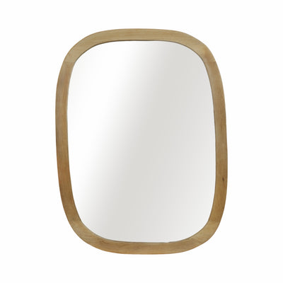 40x30  Curved Rectangular Mirror, Natural