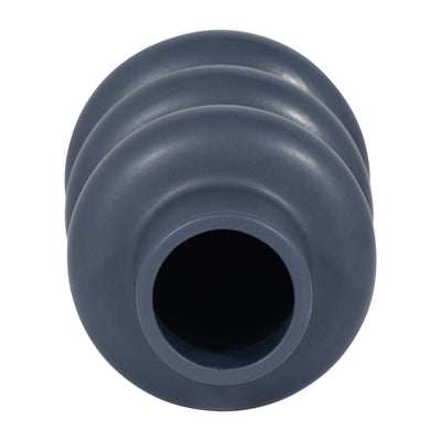 CER, 8 THREE RIBBED VASE, NAVY