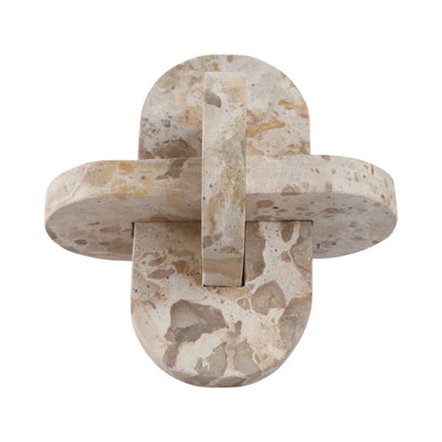 9 Pompano Large Beige Marble Knot