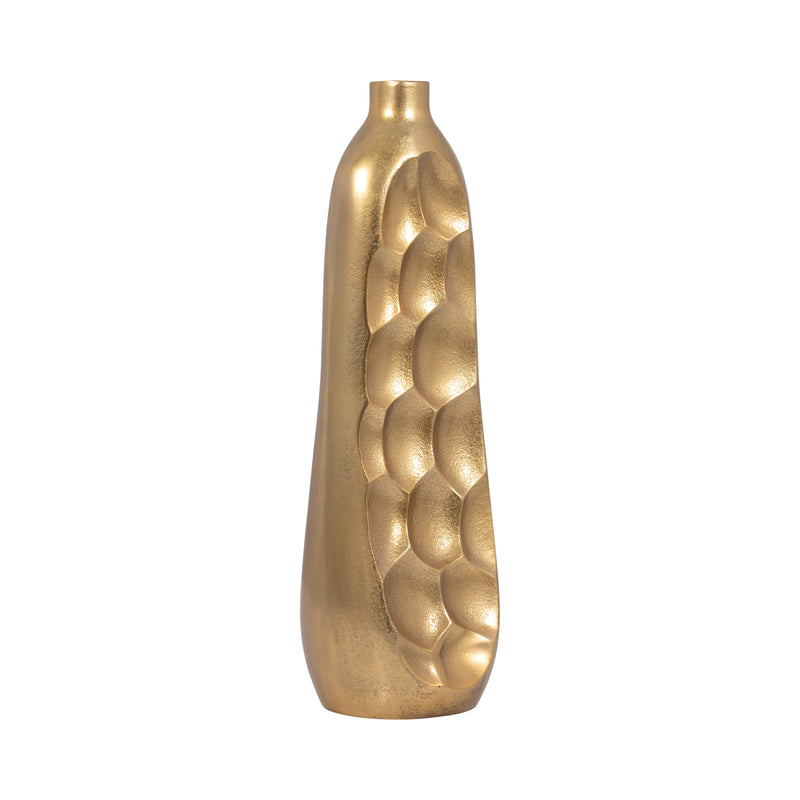 METAL, 19 CUT-OUT VASE, GOLD