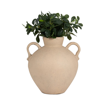 TERRACOTTA, 17 ORGANIC JUG WITH 2 HANDLES, IVORY