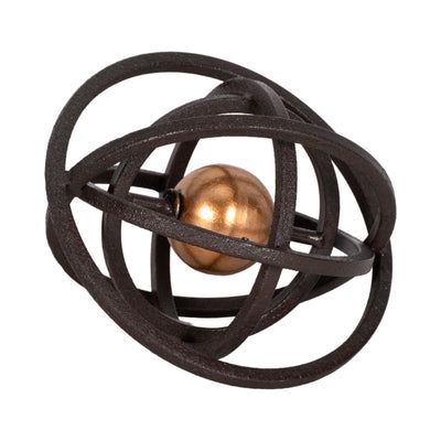 6 Armillary Orb, Black/gold