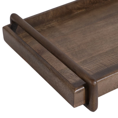 S/3 18/22/26 Kazu Wood Trays, Brown