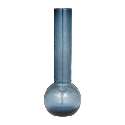 GLASS, 20 VASE BLUE