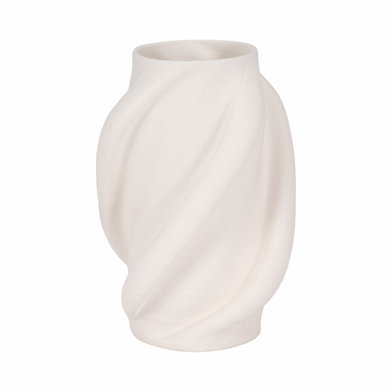 12 MURANO 3D PRINTED SMALL VASE, WHITE