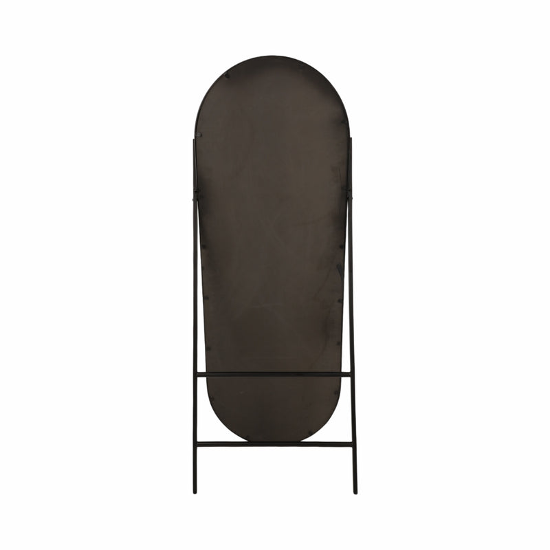 23x60 Rounded Standing Mirror, Black