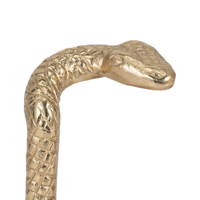 S/2 7 Snake Bookends, Gold