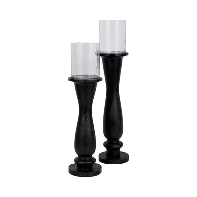 27 Traditional Hurricane On Pedestal, Black