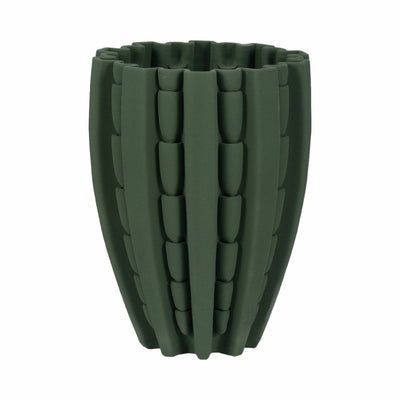 11 LAKELAND 3D PRINTED VASE, GREEN