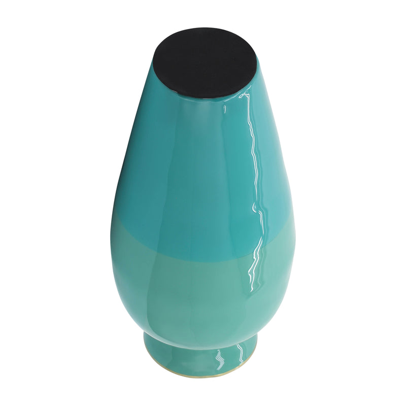 METAL 12 POSY VASE, GREEN