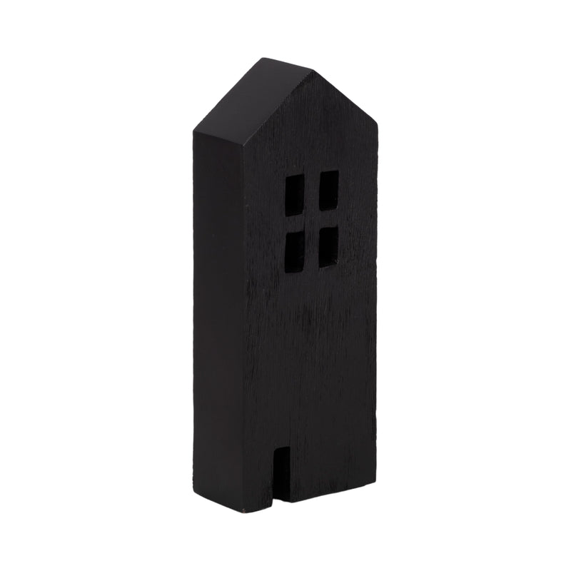 10 Wood House Decor, Black