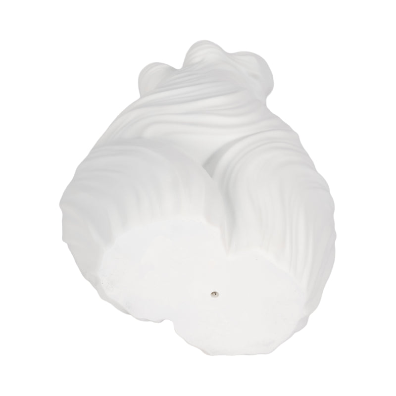 11 Curvy Ribbed Sculpture, White