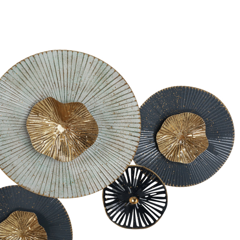 METAL 35 2-DIMENSIONAL LILY PADS, GRAY WB