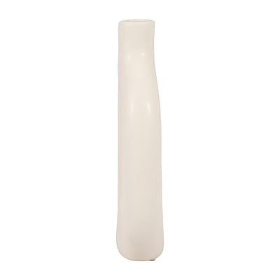 CER, 9 TEXTURED CUT-OUT VASE, COTTON