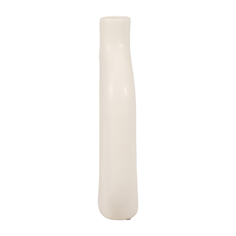 CER, 9 TEXTURED CUT-OUT VASE, COTTON