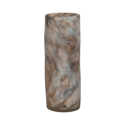 13 Dimpled Alabaster Finish Vase, Multi