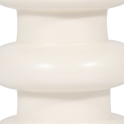 CER, 8 THREE RIBBED VASE, COTTON