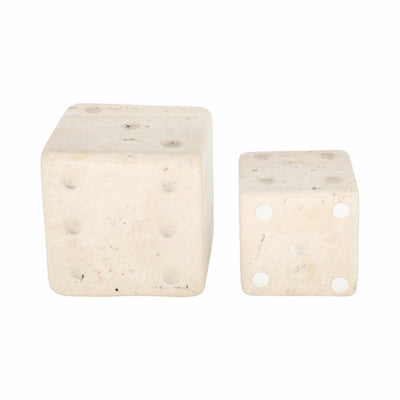 S/2 3/4 Mistry Travertine Dice