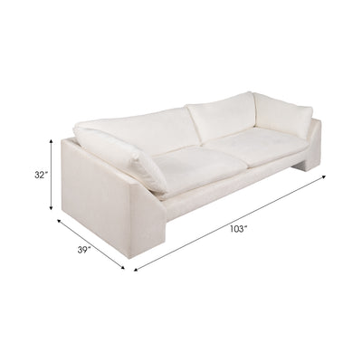 104 Belova Sofa, White