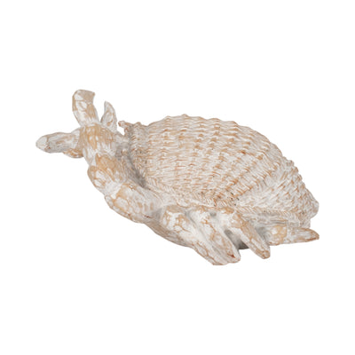 11 Resin Wicker Crab, White