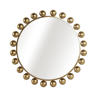 METAL, 42H, ROUND MIRROR, GOLD