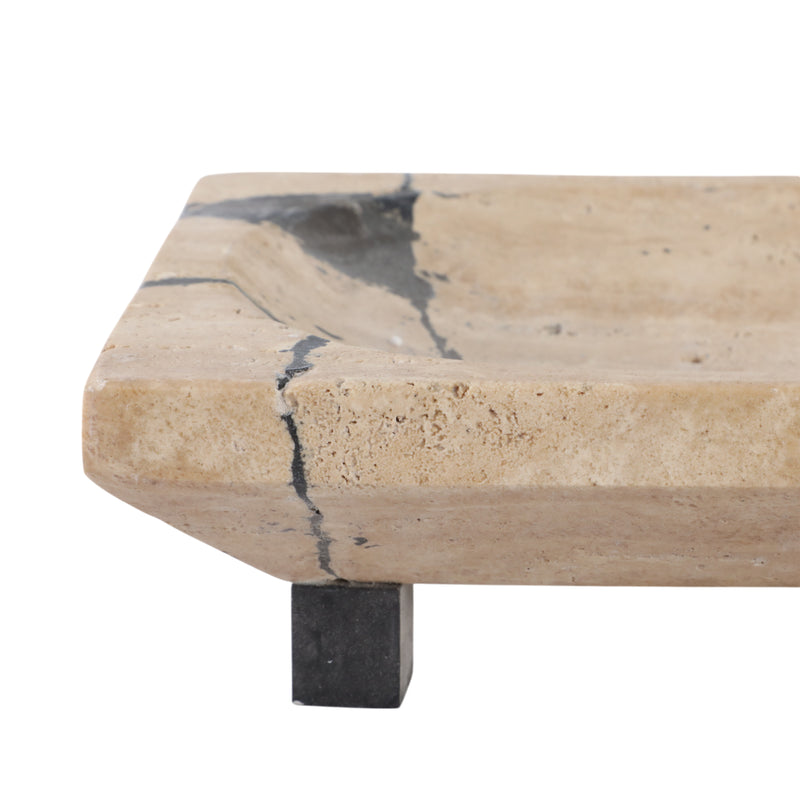 18 Gorda Crackle Travertine Tray