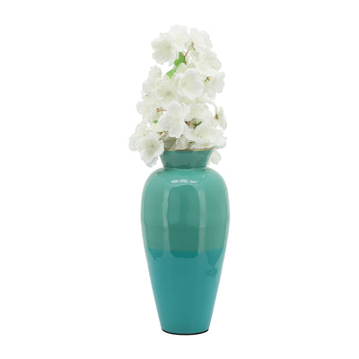 METAL 12 POSY VASE, GREEN