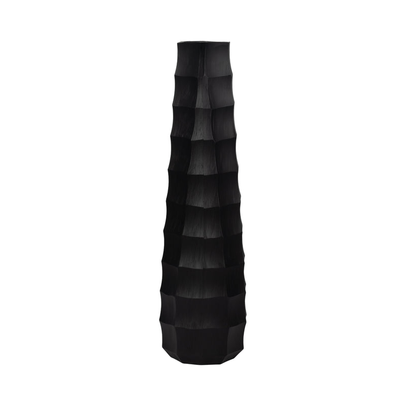 23 Terini Medium  Metal Vase, Black