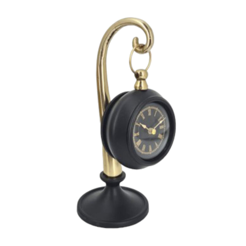 8 Avignon Gold And Black Desk Clock