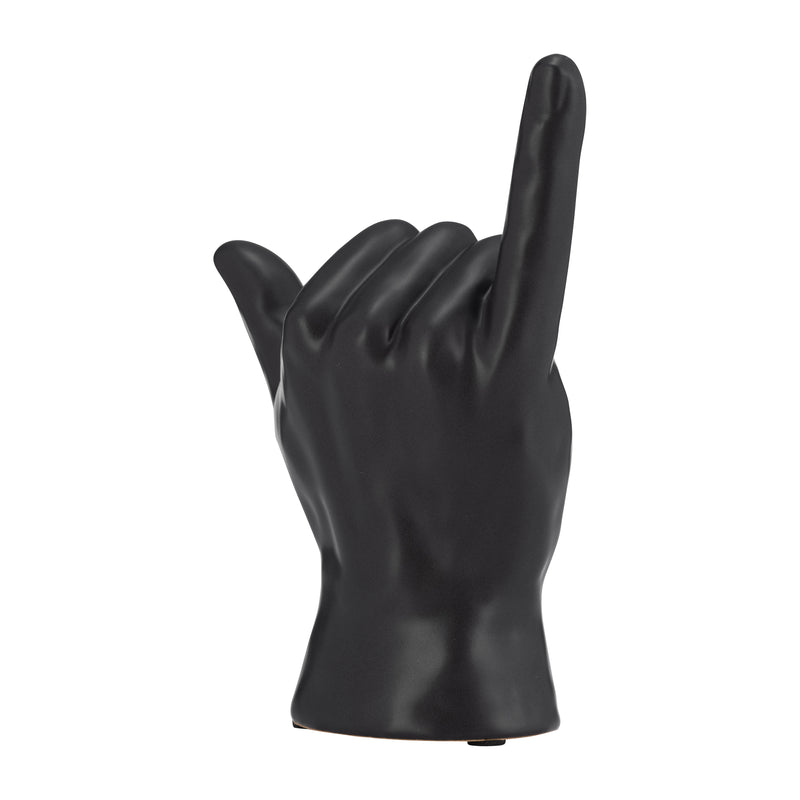 7H, HANG LOOSE HAND, BLACK