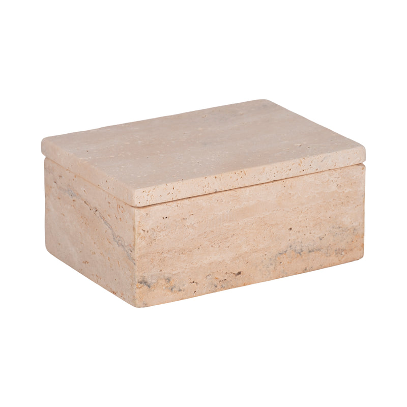 7 Travertine Box, Tan