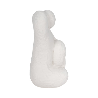 8 Raised Arm Posing Figure, White