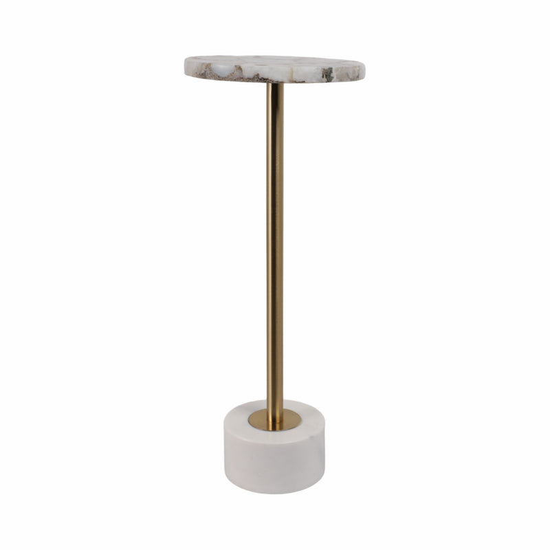 24 Cannes Agate And Marble Accent Table