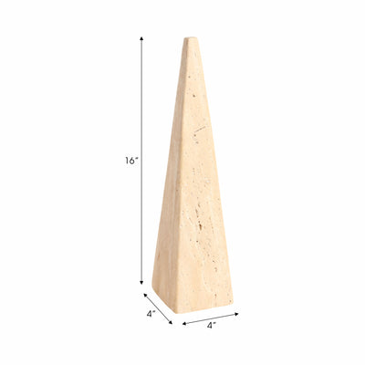 16 Travertine Obelisk, Tan