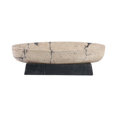 18 Gorda Crackle Travertine Bowl