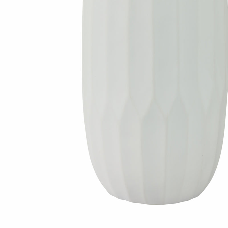 CERAMIC 14 VASE , WHITE