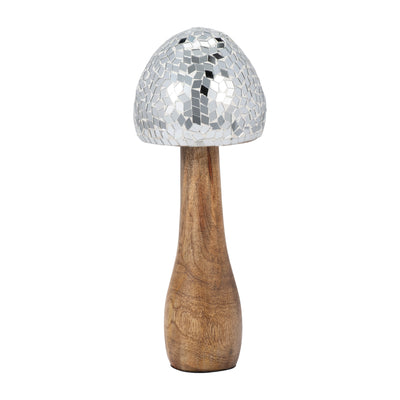 WOOD, 10 MOSAIC MUSHROOM, SILVER