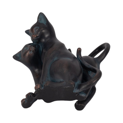 7 Cuddling Cats, Bronze