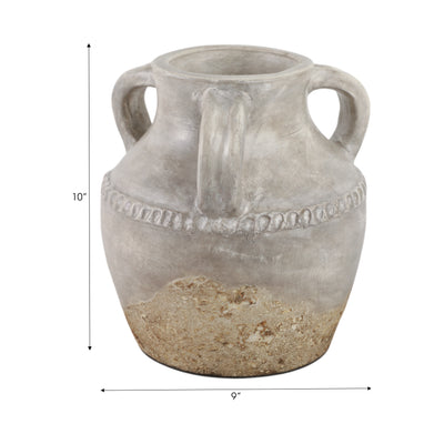 Terracotta, 10 Triple Handle Jug, Reactive Glaze