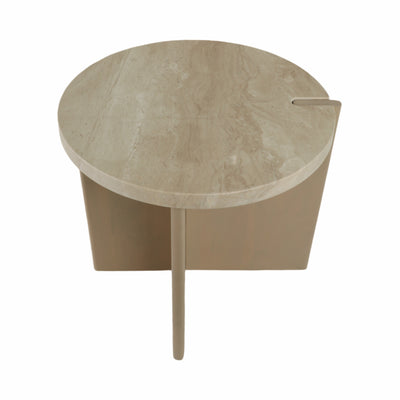 20 Connley Large Marble And Wood Accent Table