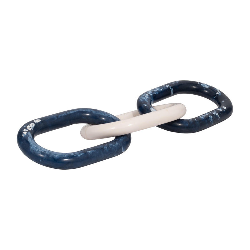 21 Desta Blue Resin Link Chain