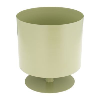 Ec Metal,10,flat Round Base Planter,tendril