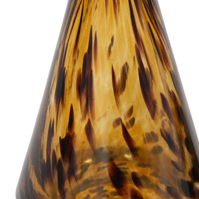 S/3 7/8/10 Veneta Brown Art Glass Bottles