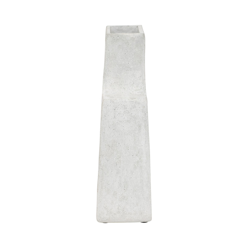 Ecomix, 10H Abstract Vase, Antique White