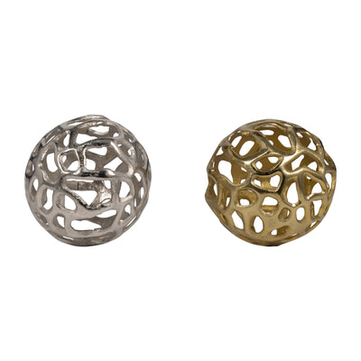 Metal, 6 Cut-out Orb, Gold