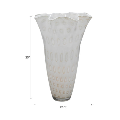 20 Meira Ivory Bouquet Glass Vase