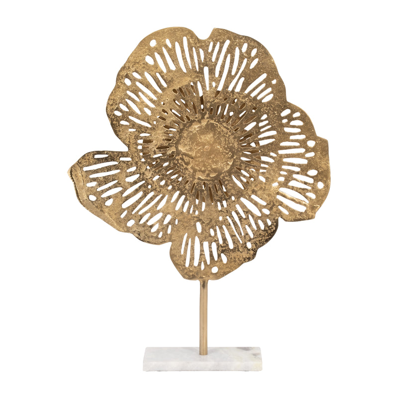 23 Salma Large Gold Flower Statuary