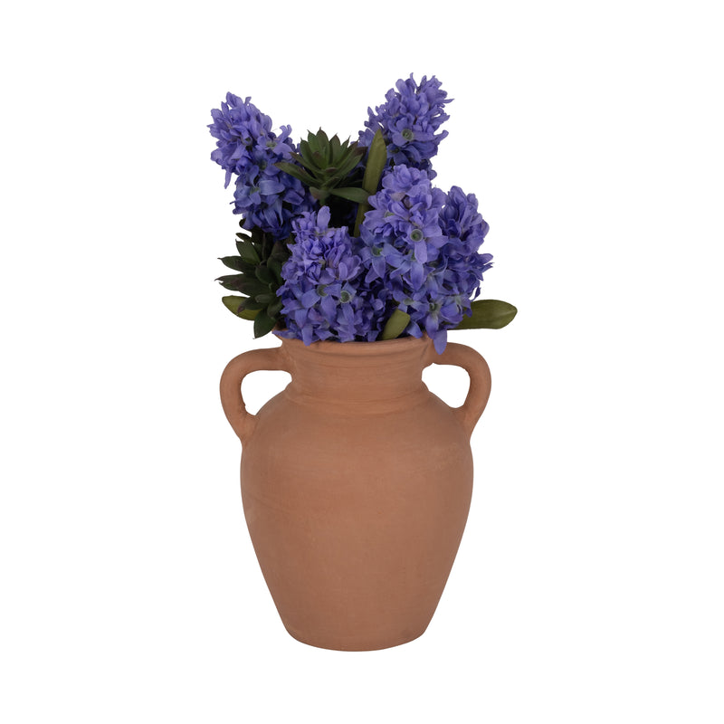 TERRACOTTA, 9 VASE WITH HANDLES, NATURAL