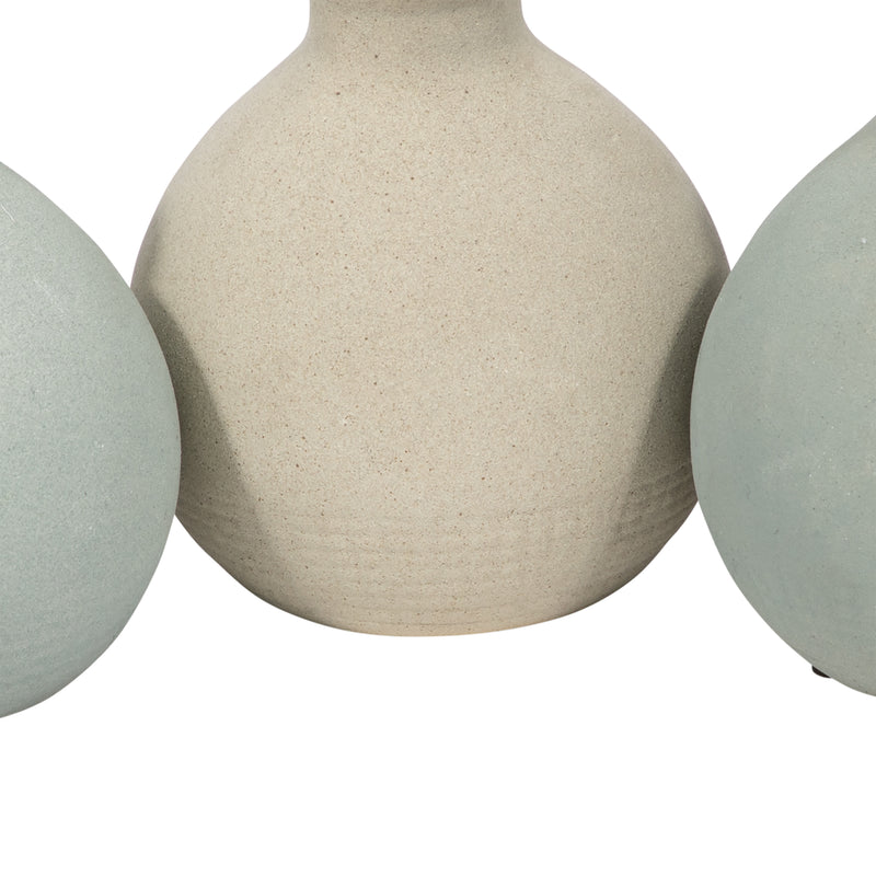 CLAY, S/3 5 BUD VASES, MULTI